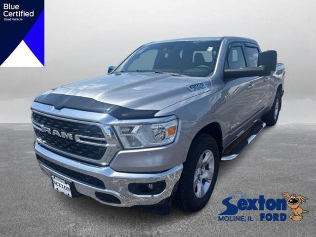 2022 RAM 1500 Big Horn in Billet Silver Metallic Clearcoat — front three-quarter view