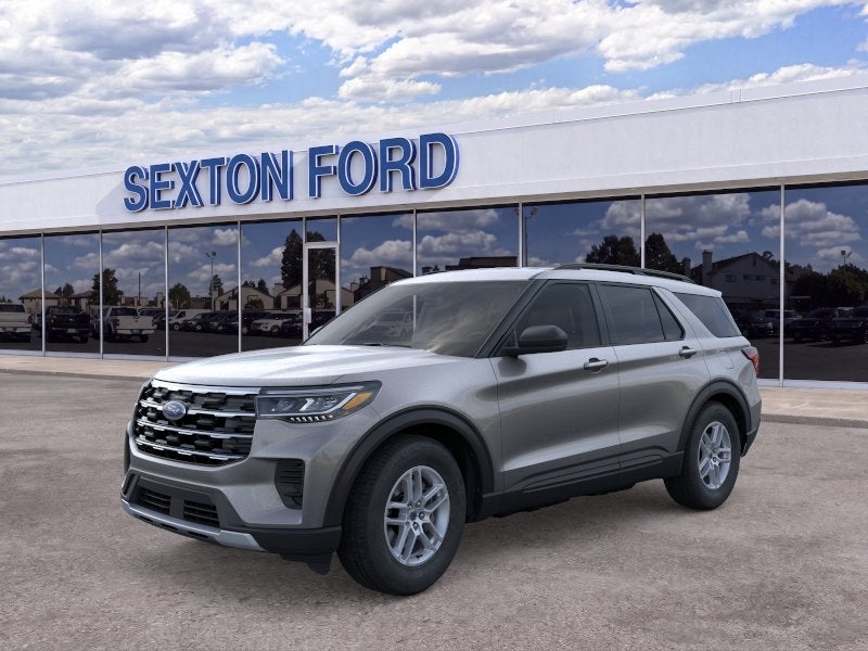 2026 Ford Explorer Active in Carbonized Gray Metallic — front three-quarter view