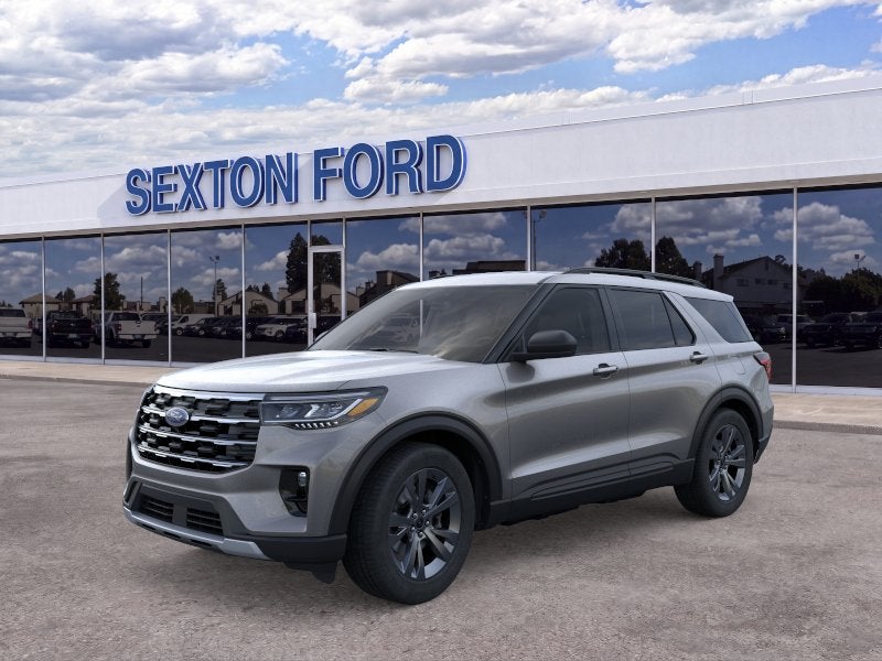 2026 Ford Explorer Active in Carbonized Gray Metallic — front three-quarter view