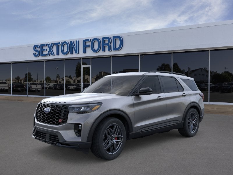 2026 Ford Explorer ST in Carbonized Gray Metallic — front three-quarter view