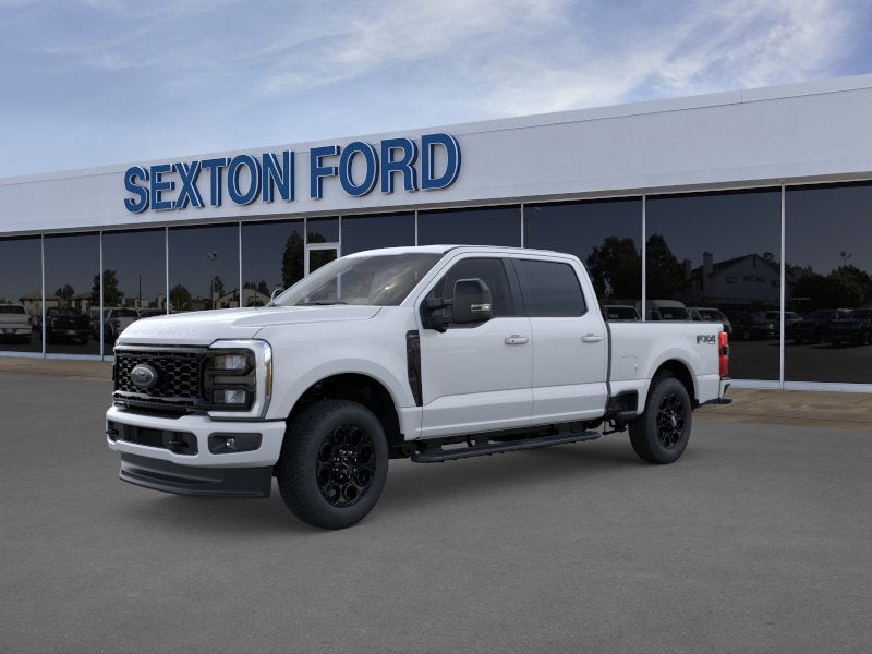 2026 Ford Super Duty F-250 Lariat in Oxford White — front three-quarter view