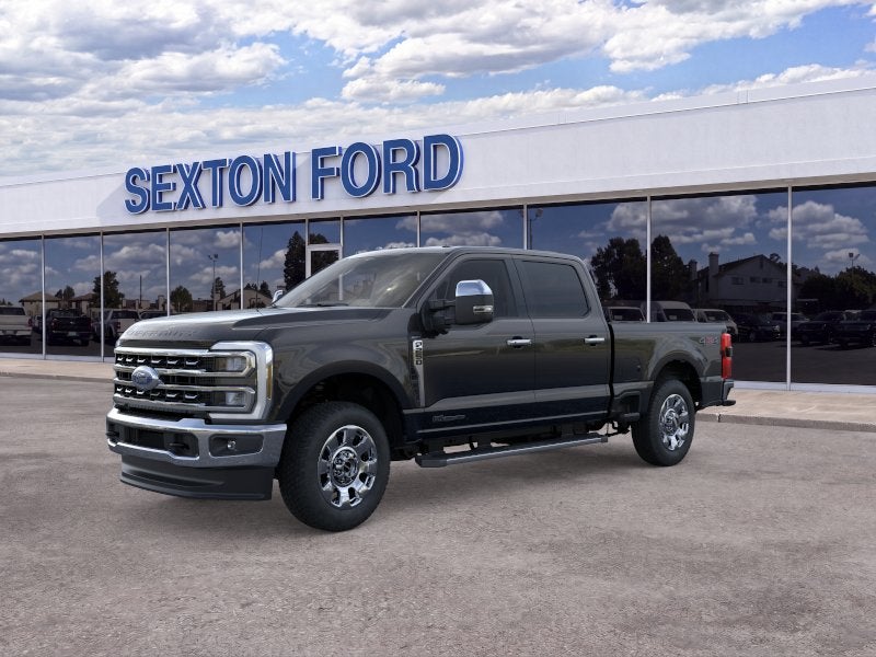 2026 Ford Super Duty F-250 Lariat in Agate Black Metallic — front three-quarter view