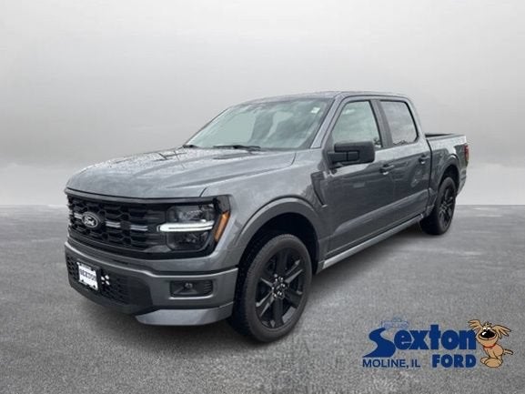 2026 Ford F-150 STX in Carbonized Gray Metallic — front three-quarter view