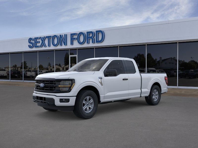2026 Ford F-150 XLT in Oxford White — front three-quarter view