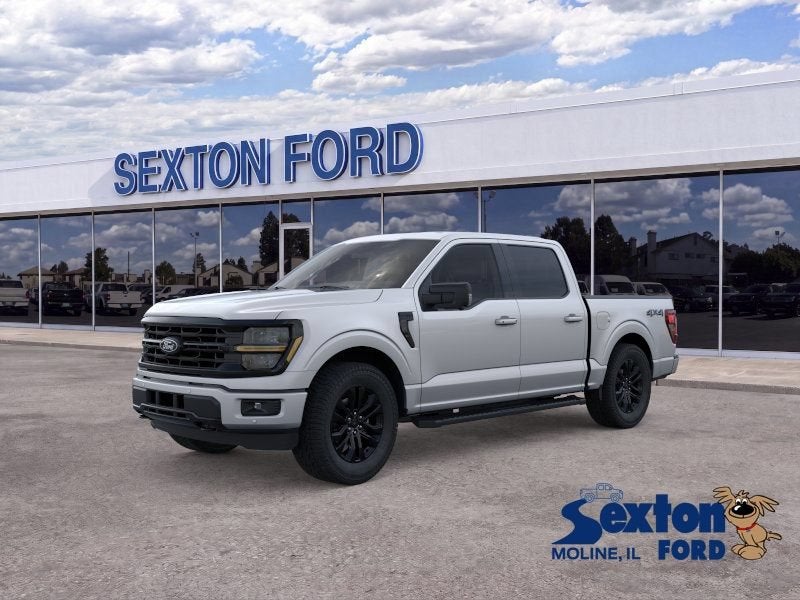 2026 Ford F-150 XLT in Iconic Silver Metallic — front three-quarter view