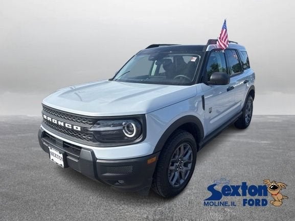 2026 Ford Bronco Sport Big Bend in Space White Metallic — front three-quarter view