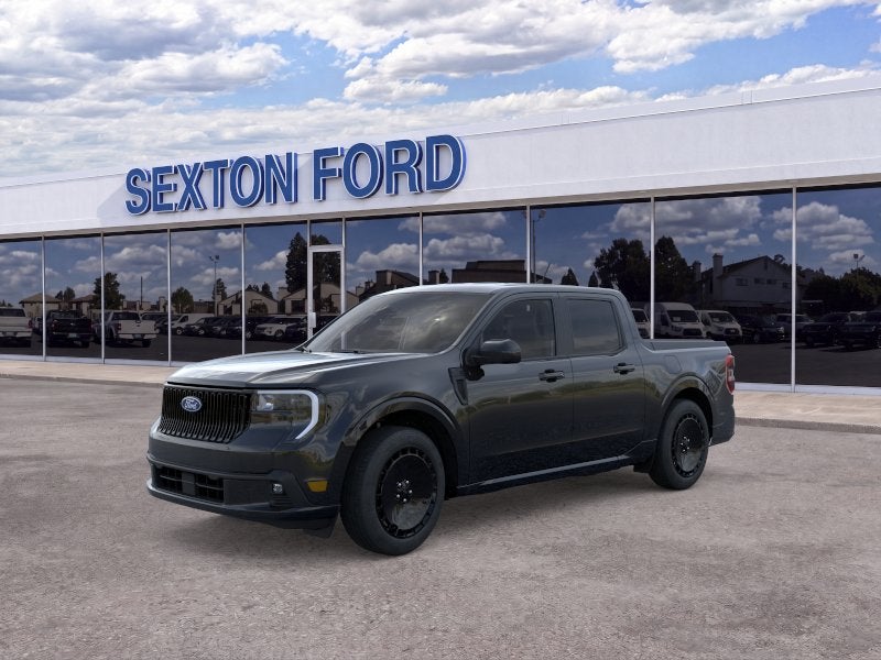 2026 Ford Maverick Lobo in Shadow Black — front three-quarter view