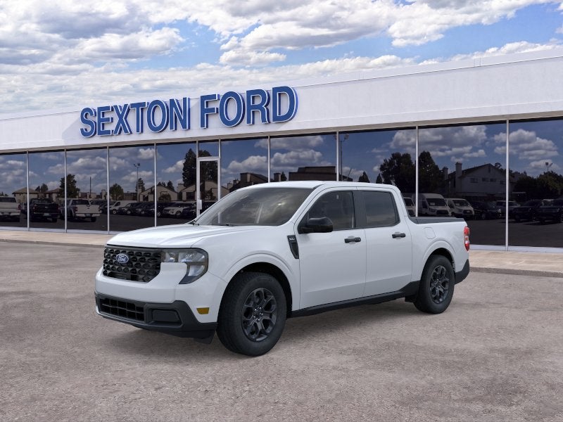 2026 Ford Maverick XLT in Oxford White — front three-quarter view