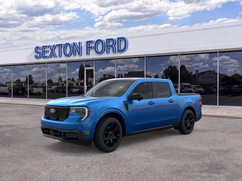 2026 Ford Maverick Lariat in Velocity Blue — front three-quarter view