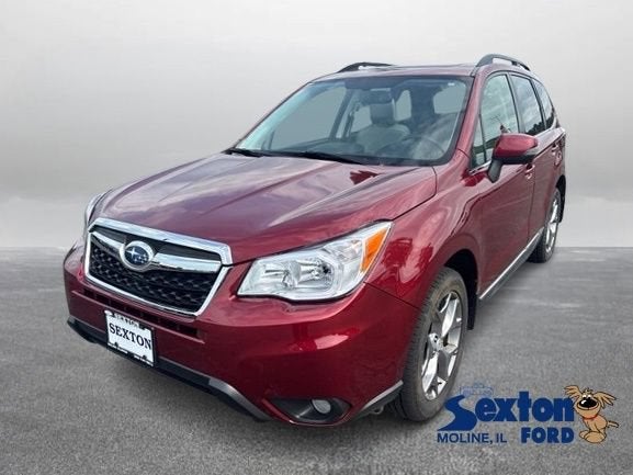 2016 Subaru Forester 2.5i Touring in Venetian Red Pearl — front three-quarter view